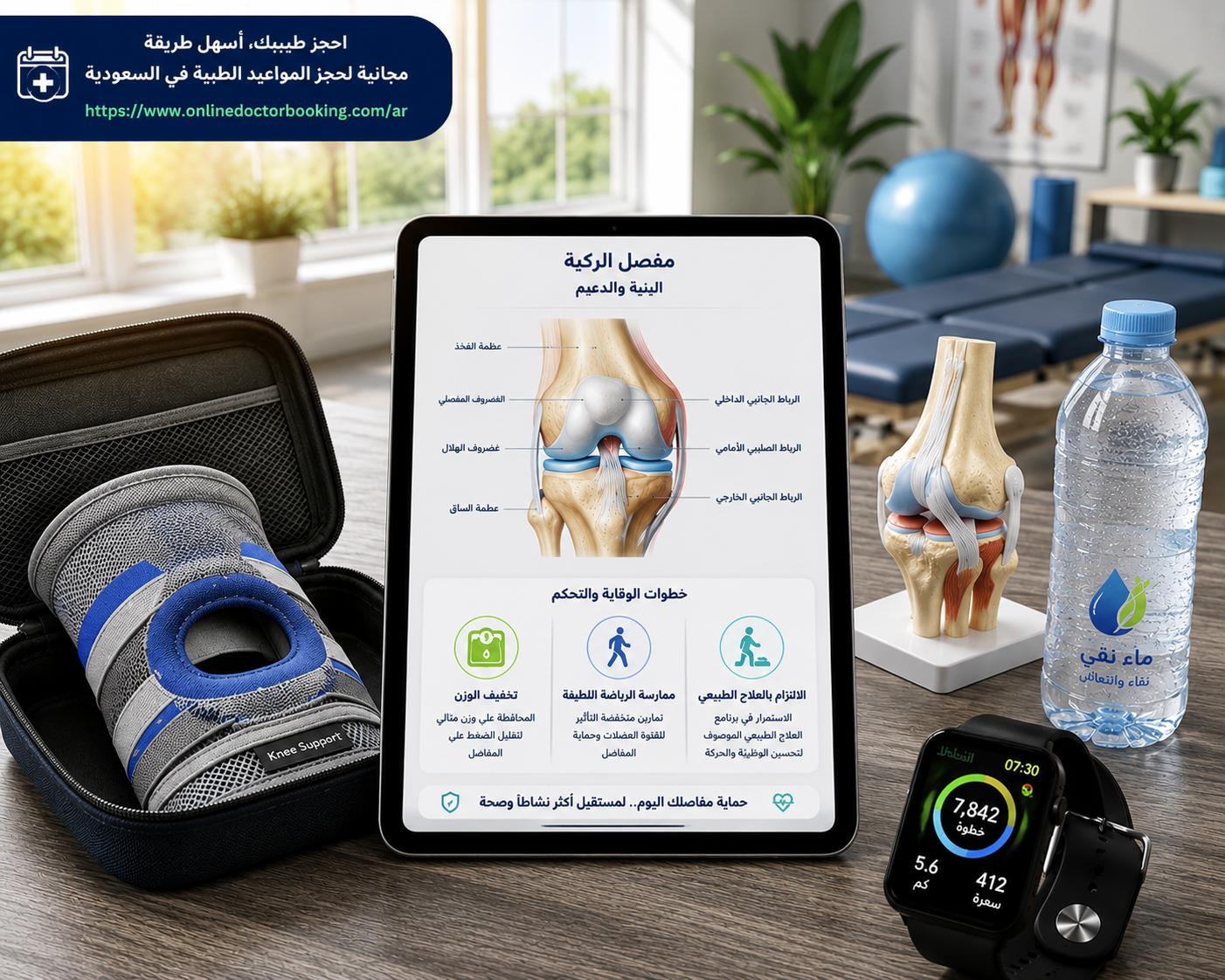 خشونة الركبة: الأعراض السريرية، المسببات الشائعة، وخطة الإدارة العلاجية والوقائية الحديثة